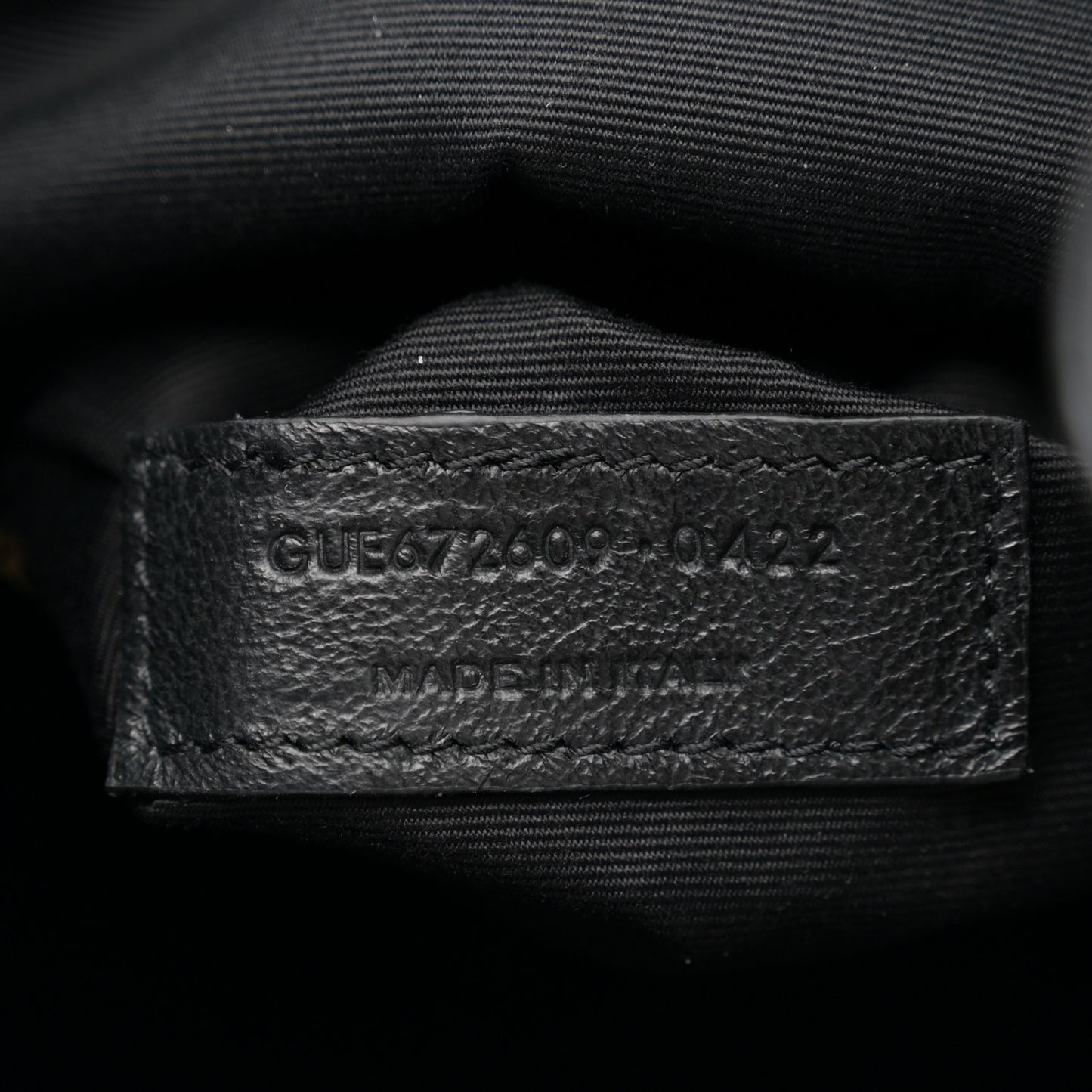 Lambskin Matelasse Monogram Joe Backpack Black