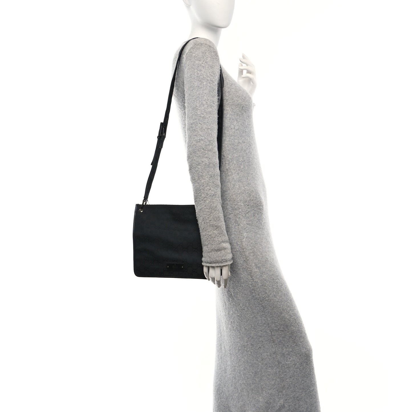 Monogram Messenger Bag Black