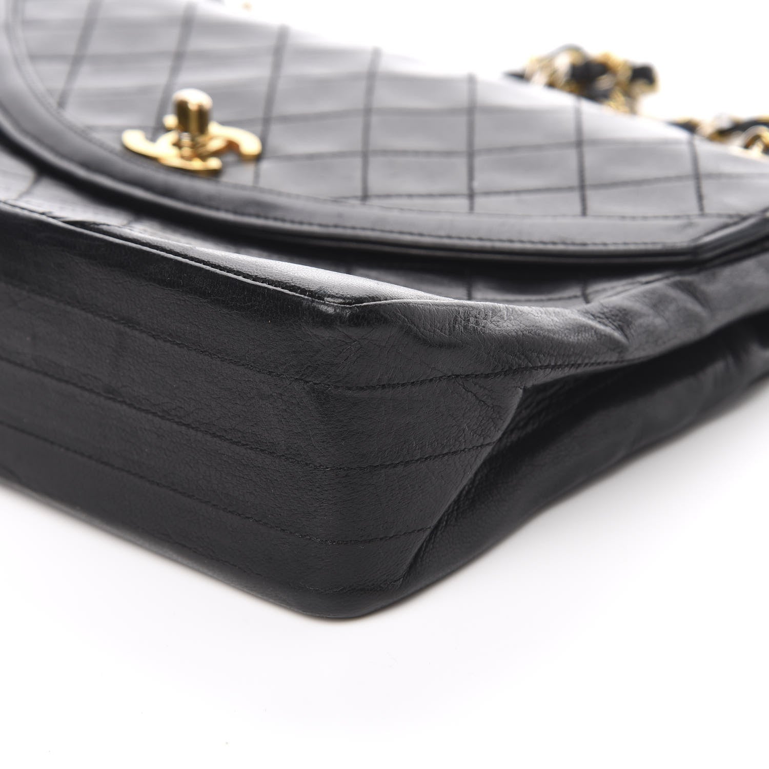 Chanel Lambskin Quilted Medium Single Flap Black 9 of 10