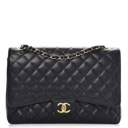 Chanel Caviar Quilted Maxi Double Flap Black 1 of 9