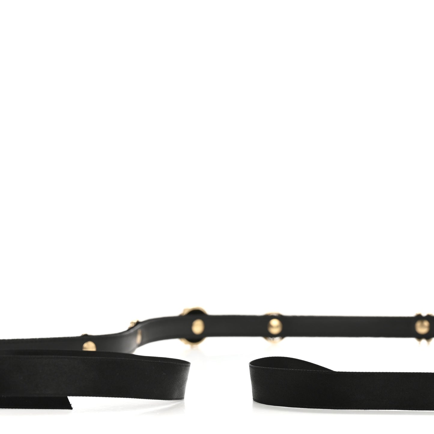 Velvet CC Belt Black Gold
