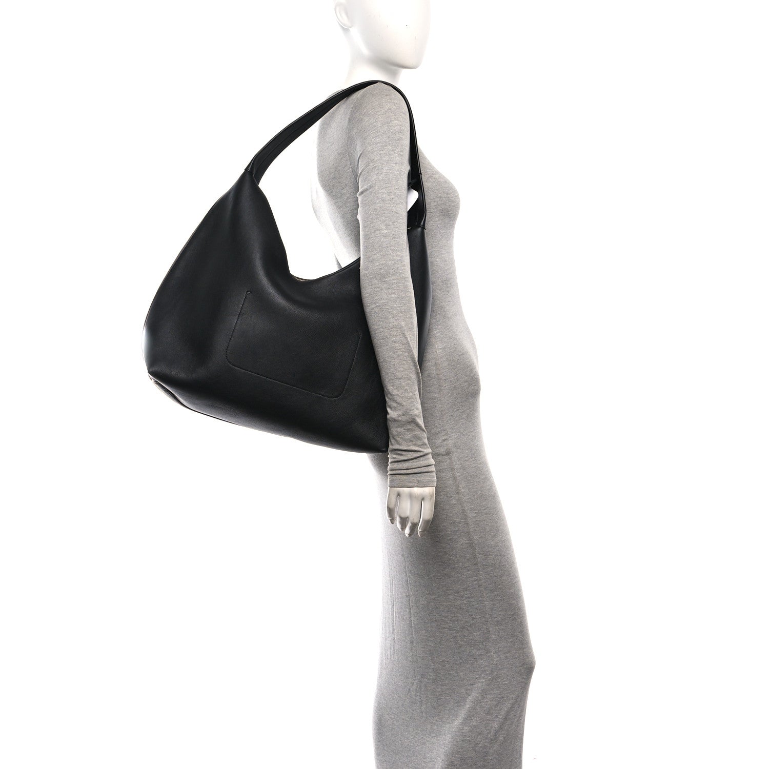 Mansur Gavriel Calfskin Maxi Candy Hobo Black 2 of 9