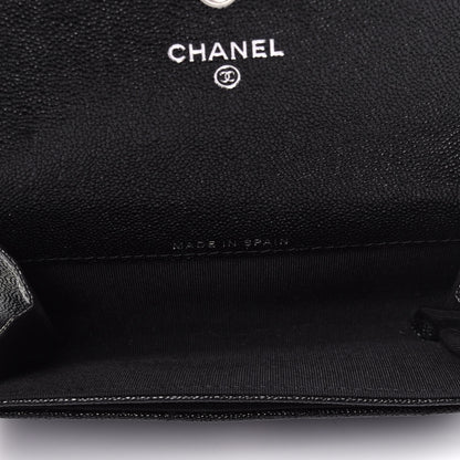 Chanel Caviar Quilted Boy Flap Card Holder Black 5 of 12