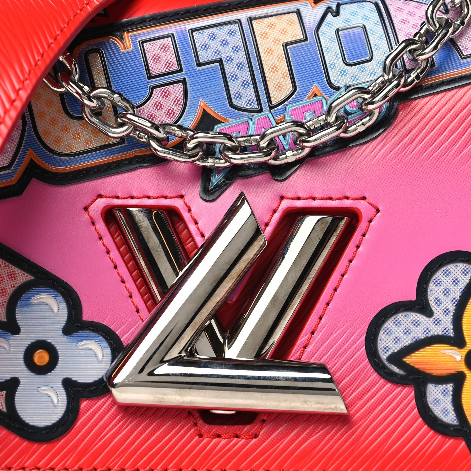 Louis Vuitton Epi Kawai Blossom Twist Shoulder Bag Coquelicot 8 of 11