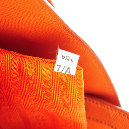 Prada Saffiano Lux Bucket Tote Papaya 7 of 8