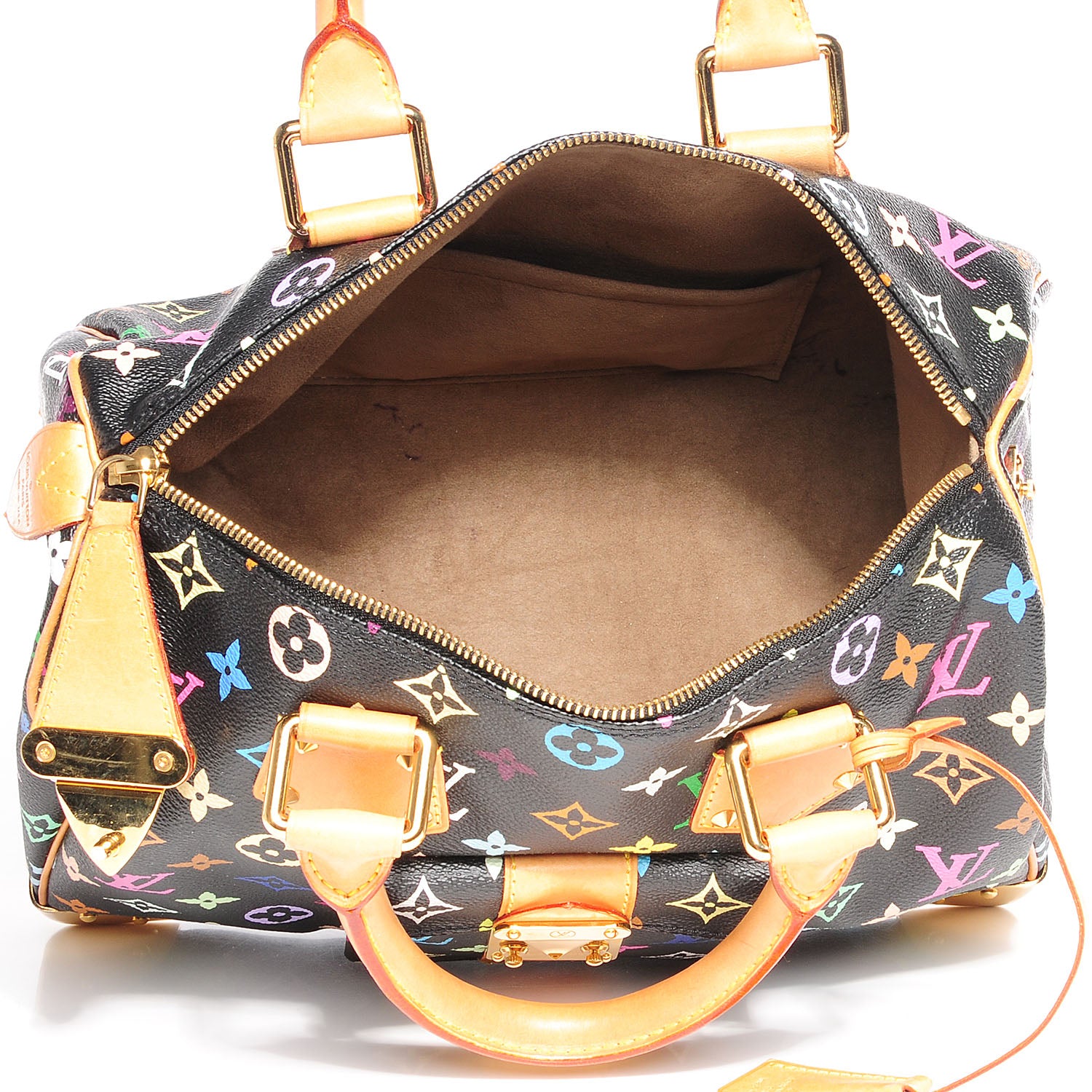 Louis Vuitton Monogram Multicolor Speedy 30 Black 6 of 7