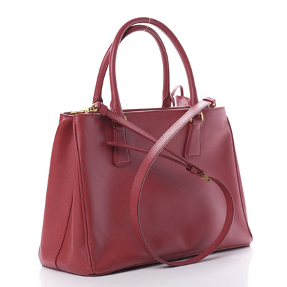 Prada Saffiano Lux Medium Tote Fuoco 3 of 16