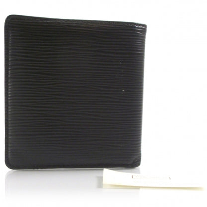 Louis Vuitton Epi Billfold Wallet 6 Cards Slots Bills Black 2 of 8