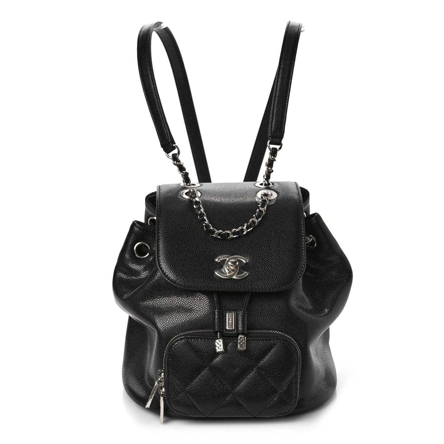 Caviar Quilted Mini Business Affinity Backpack Black