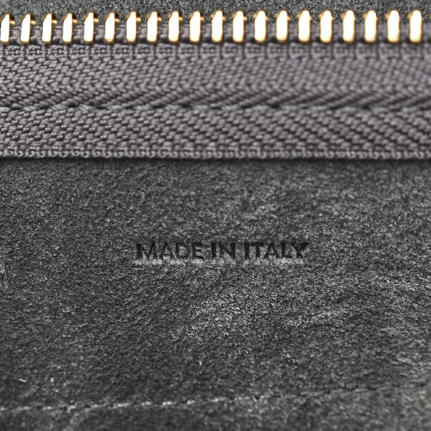 Grained Calfskin Nano Belt Bag Grey