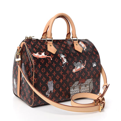 Louis Vuitton Catogram Speedy Bandouliere 30 Marron 2 of 9