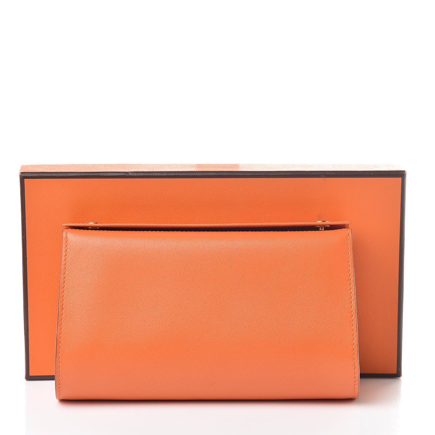 Hermes Veau Gulliver Karo PM Orange 8 of 8