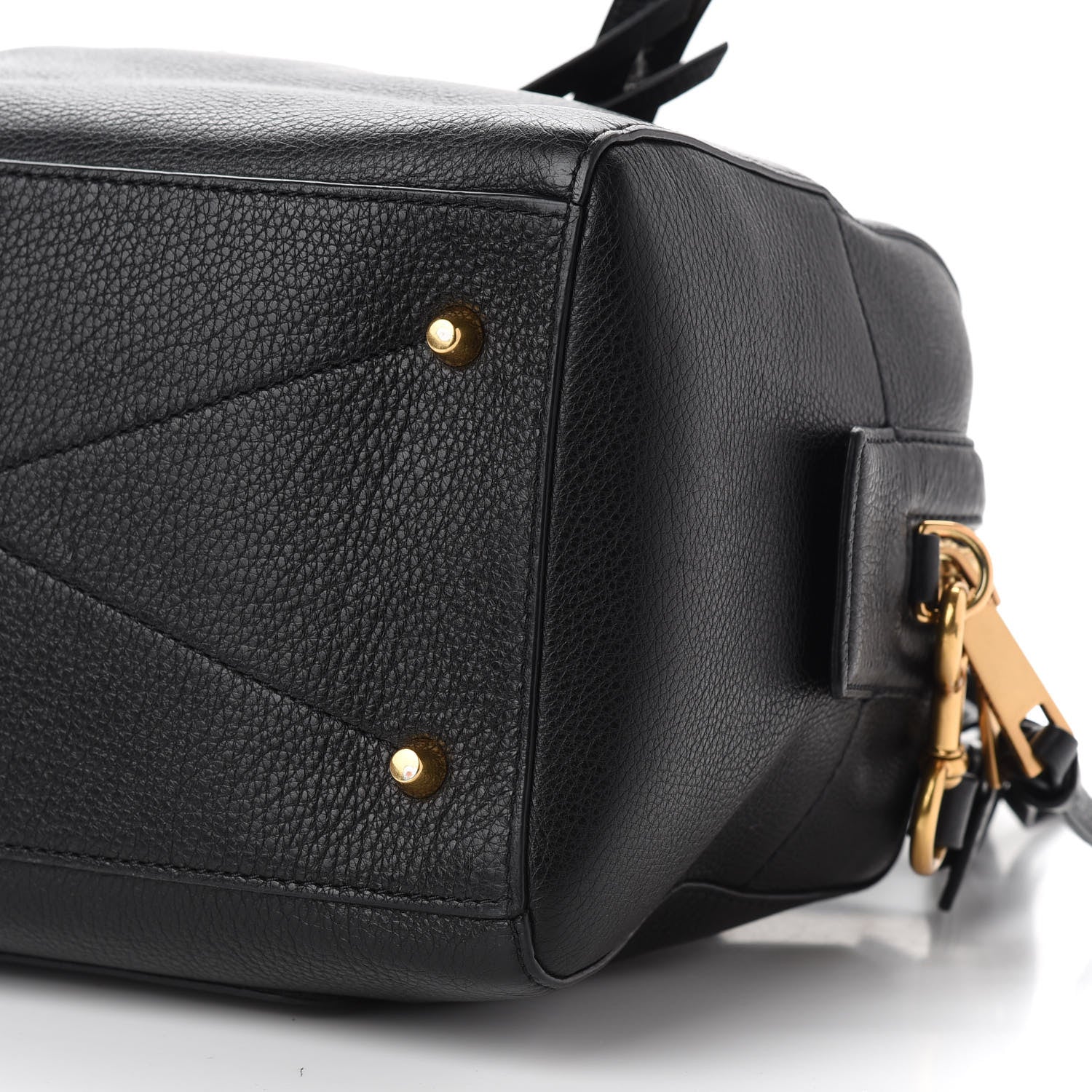 Marc Jacobs Calfskin Recruit Bauletto Satchel Tote Bag Black 10 of 13