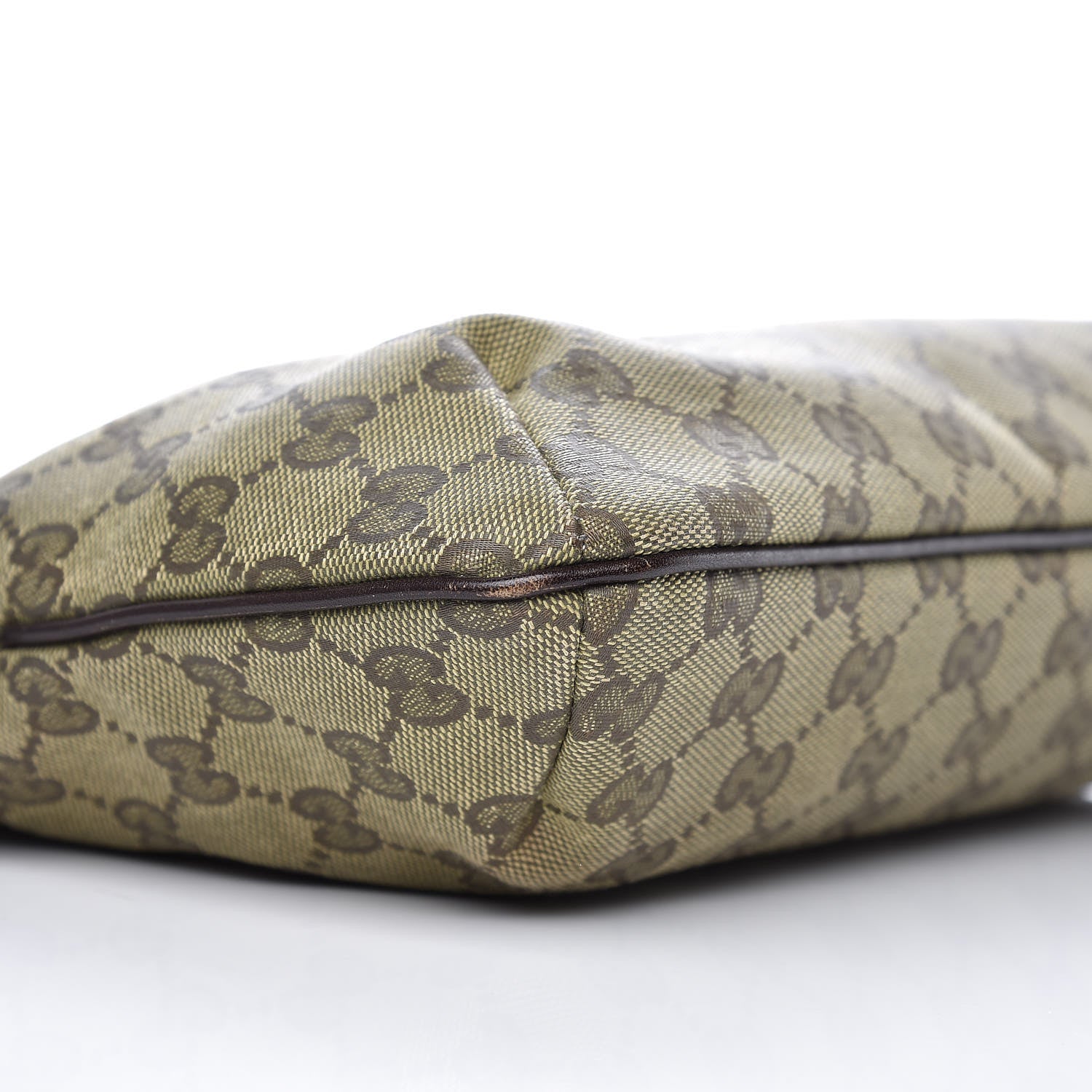 Gucci Monogram Web Small Flat Messenger Crossbody Dark Brown 8 of 10