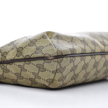 Gucci Monogram Web Small Flat Messenger Crossbody Dark Brown 8 of 10