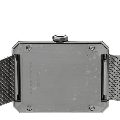 Chanel Stainless Steel Diamond Bezel 27mm Boy-Friend Tweed Quartz Watch Black 4 of 5