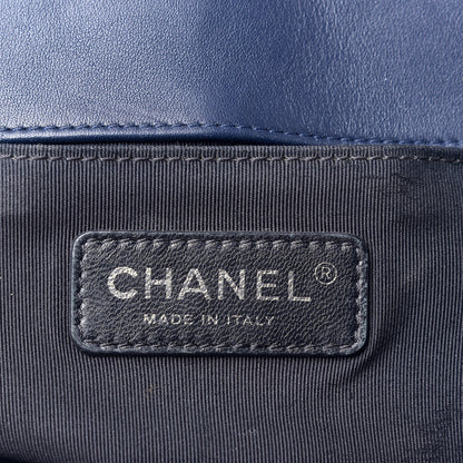 Chanel Calfskin Quilted Studded Medium Boy Flap Navy 7 of 10