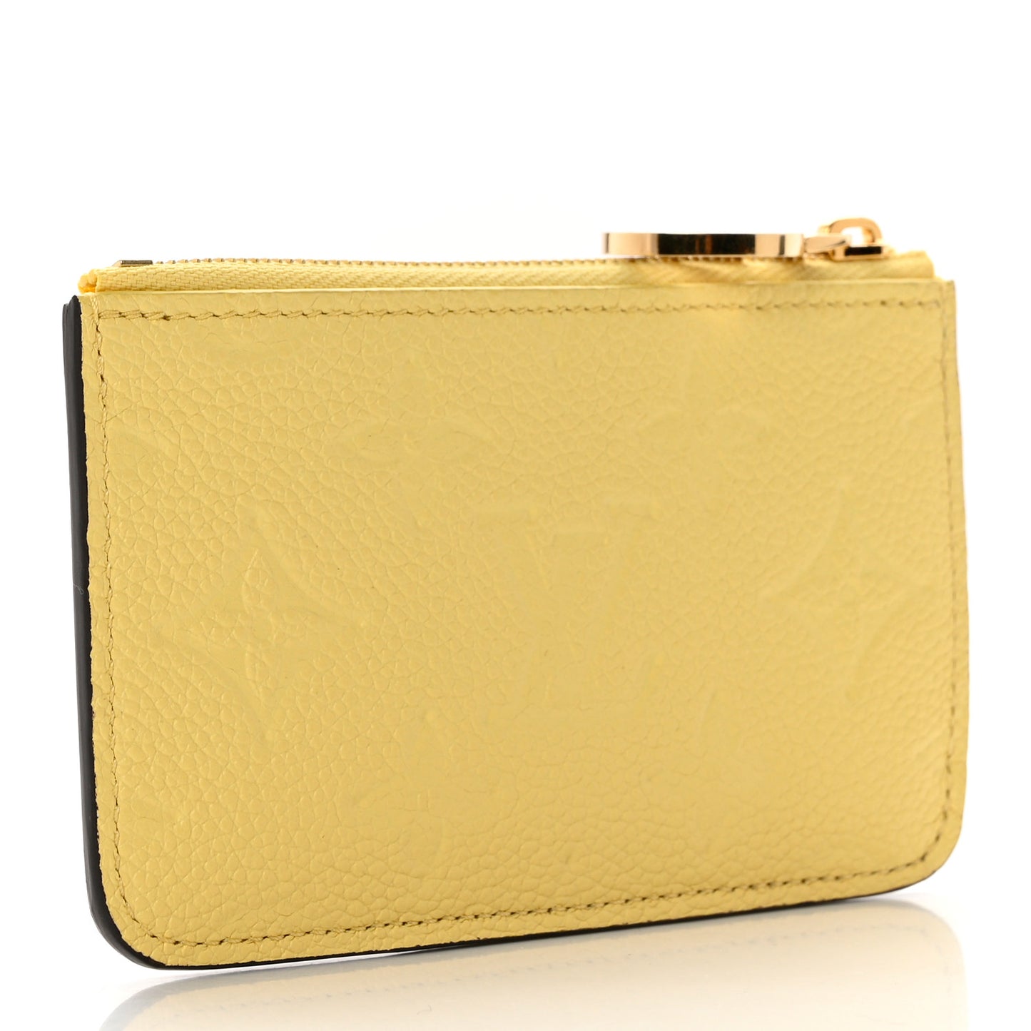 Empreinte Monogram Zipped Romy Card Holder Jaune