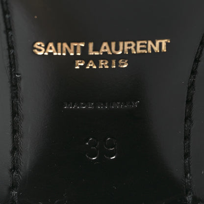 Saint Laurent Incrociato Muriel Vassili 60 Ankle Zip Boots 39 Black 7 of 8