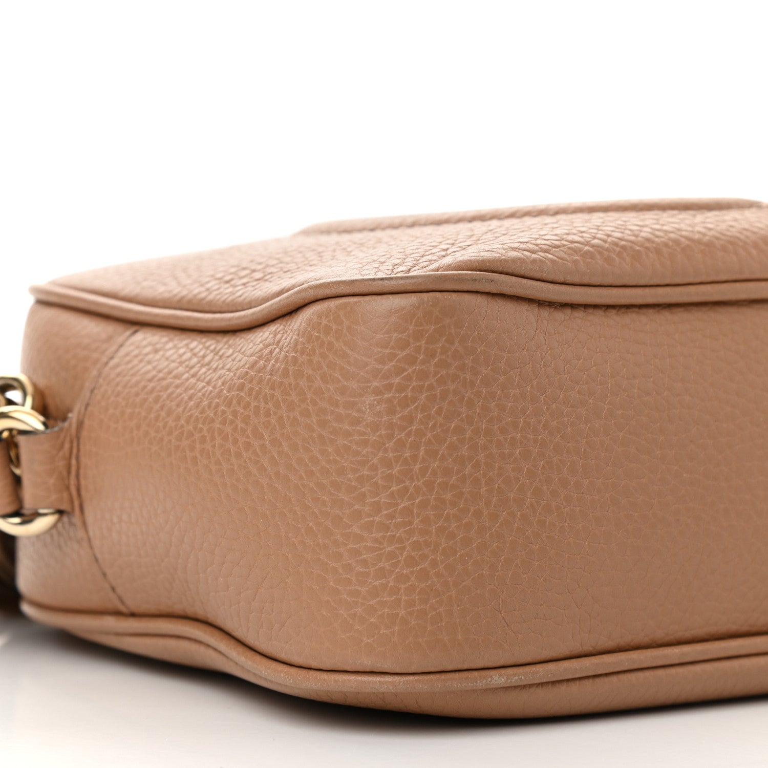 Gucci Pebbled Calfskin Small Soho Disco Bag Camelia 9 of 11