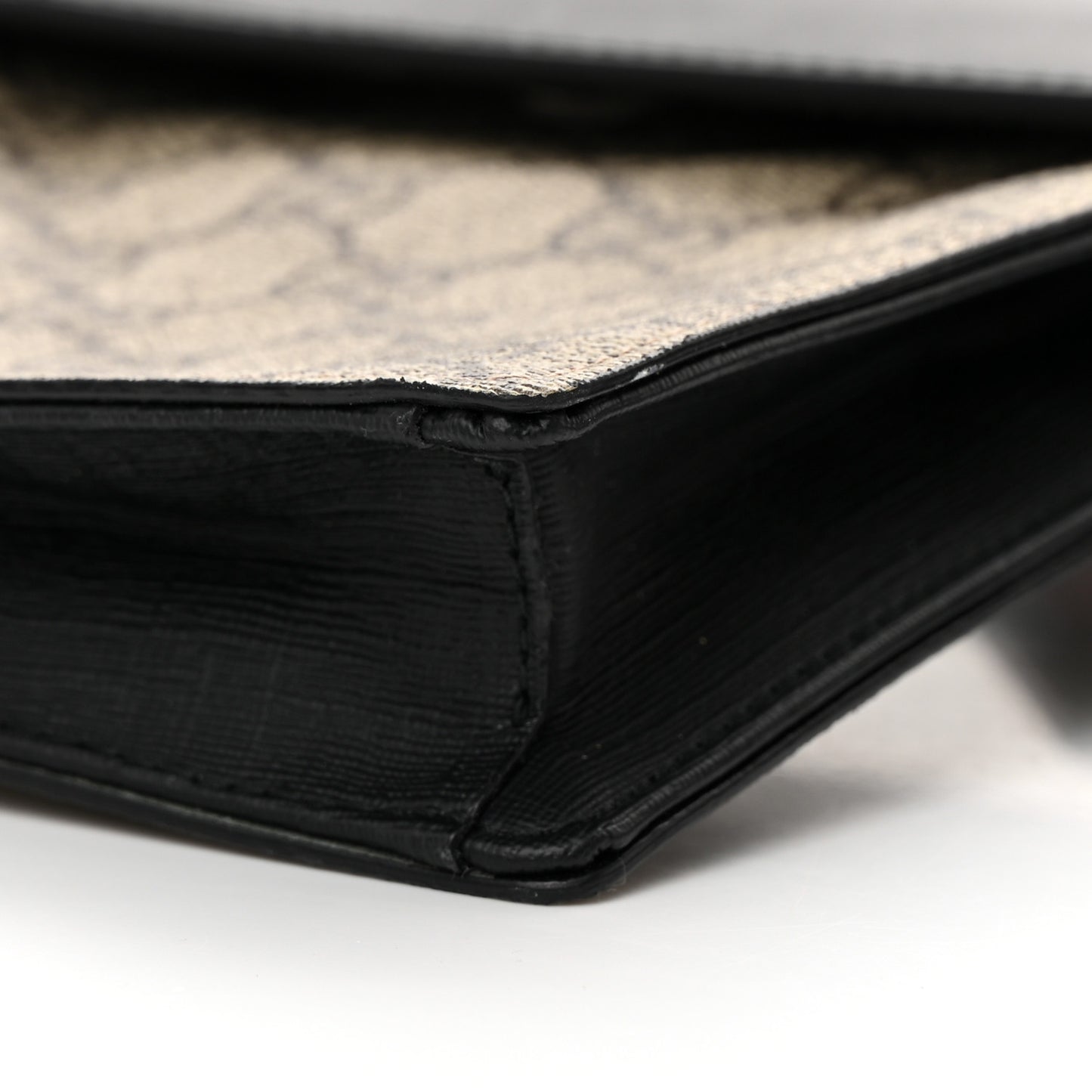 GG Supreme Monogram Web Belt Bag Black