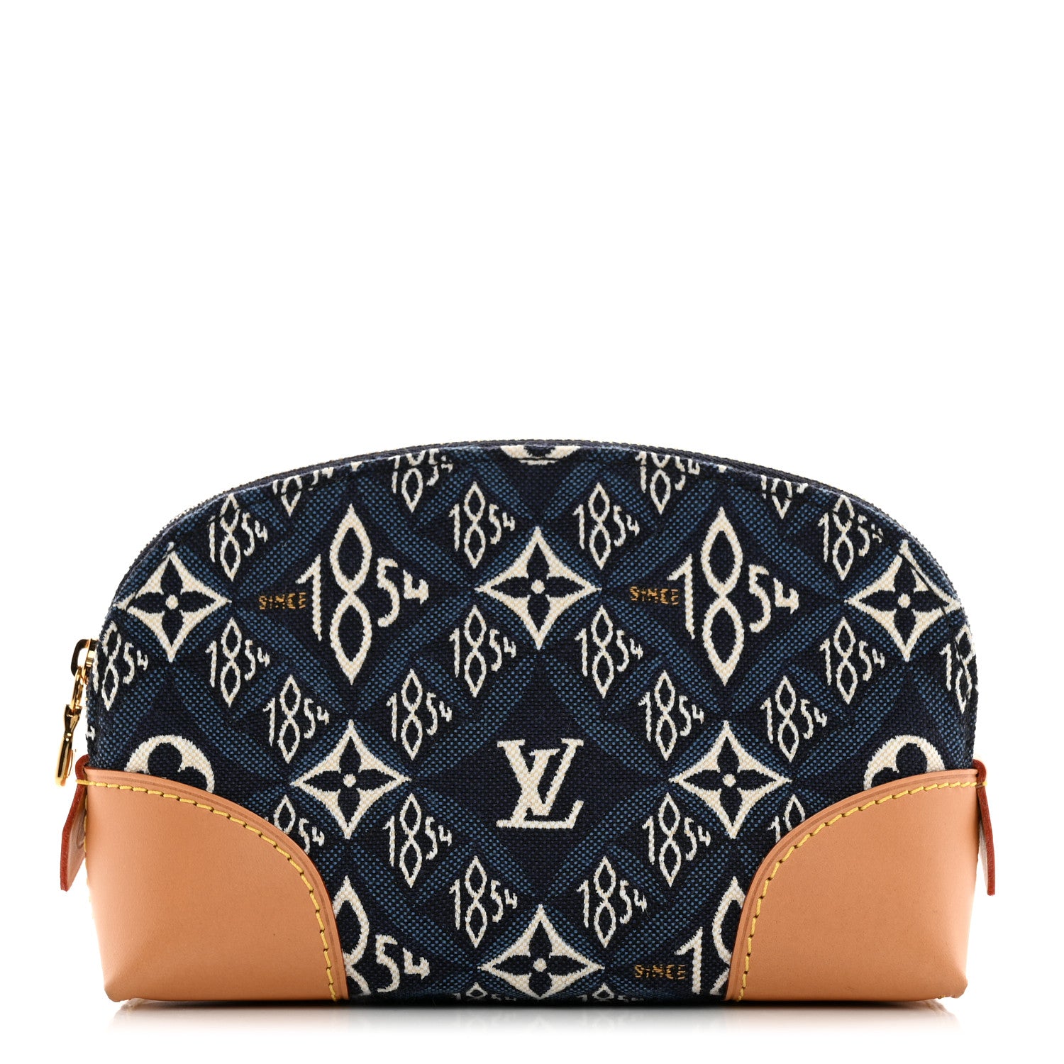 Louis Vuitton Jacquard Since 1854 Cosmetic Pouch PM Blue 1 of 7