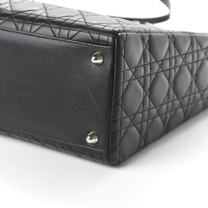 Christian Dior Lambskin Cannage Large Lady Dior Black 7 of 10