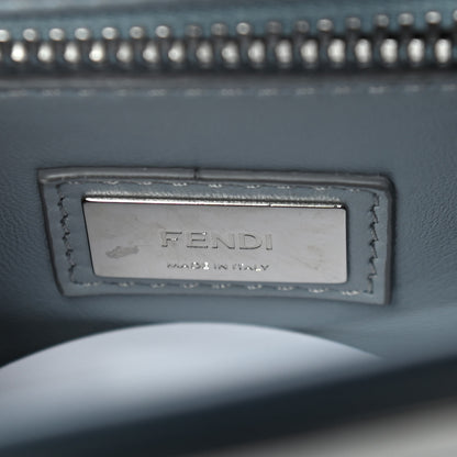 Fendi Vitello Seta Shiny Nappa Elaphe Medium Peekaboo Iconic Satchel Notturno Natural 6 of 8