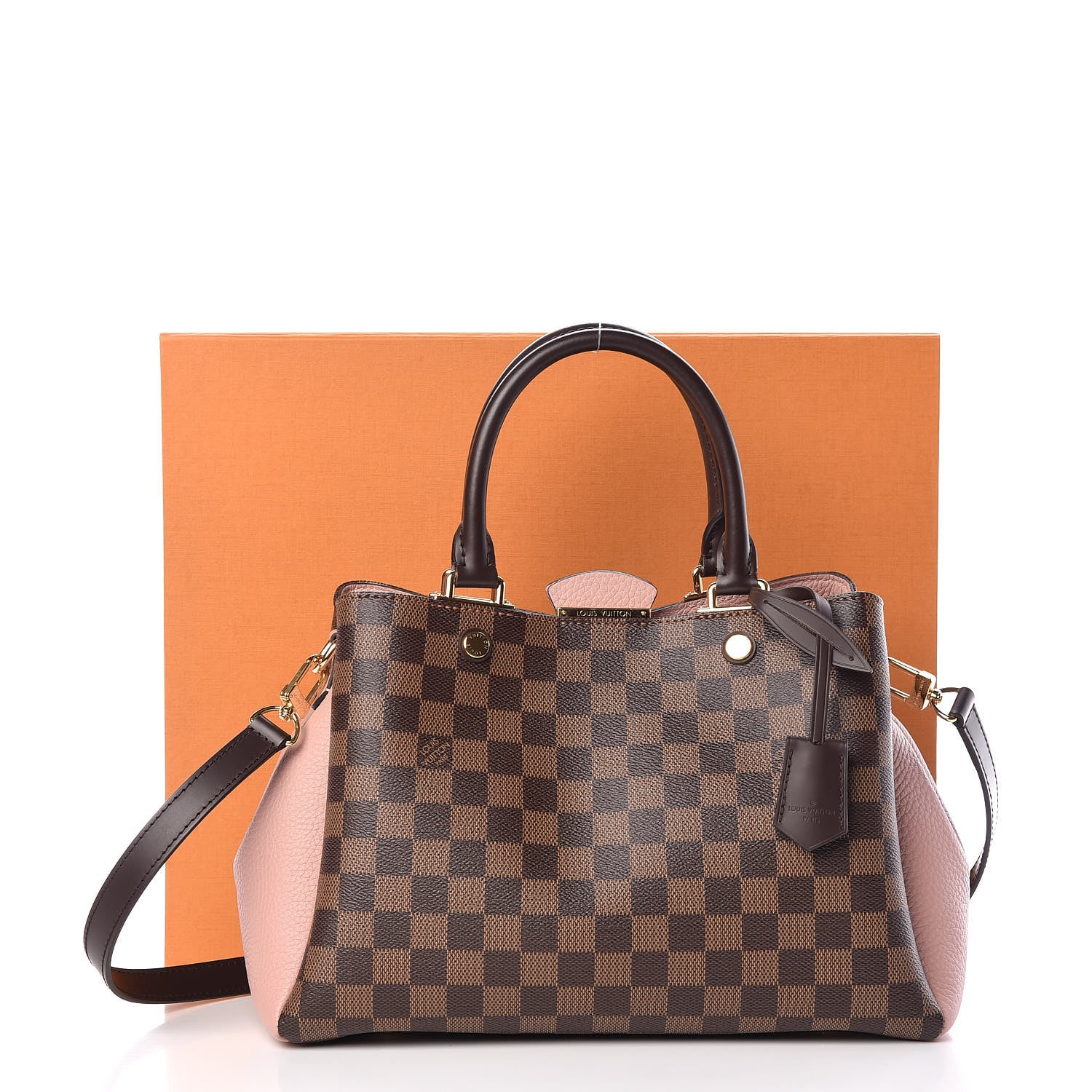Louis Vuitton Damier Ebene Cuir Taurillon Brittany Magnolia 9 of 9