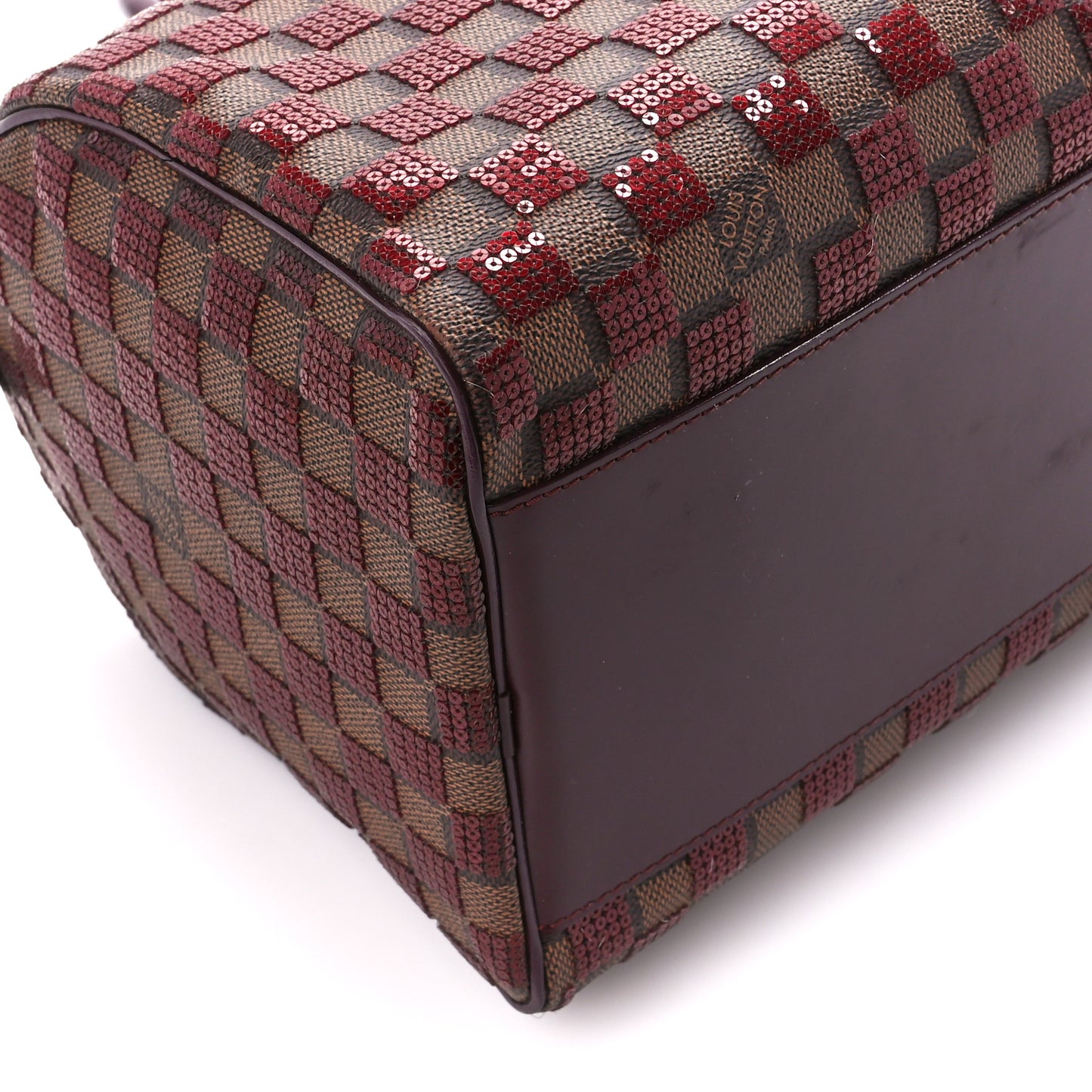 Damier Paillettes Speedy 30 Rouge