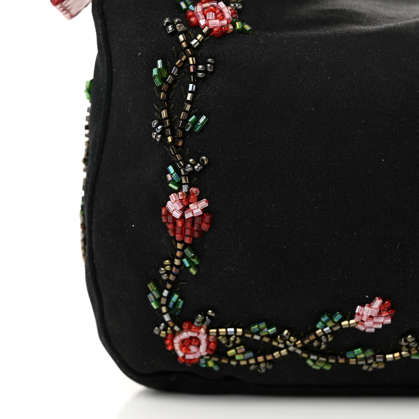 Neoprene Lizard Beaded Crystal Baguette Black Red