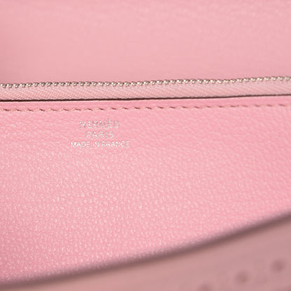Hermes Swift Ghillies Kelly Longue Wallet Rose Sakura 6 of 10