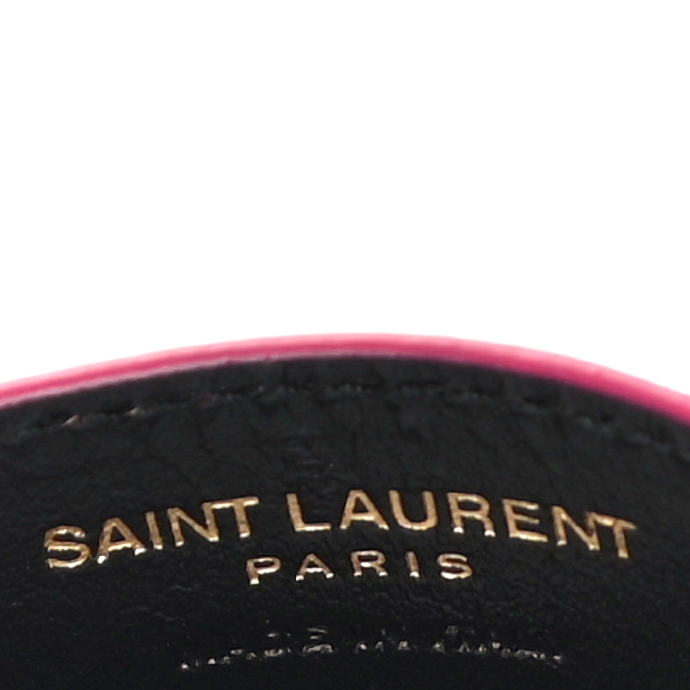 Grain De Poudre Matelasse Chevron Monogram Credit Card Case Fresh Fuxia