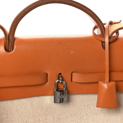 Hermes Toile Vache Calfskin Herbag 39 MM Natural 15 of 15