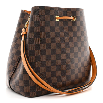 Louis Vuitton Damier Ebene Neonoe MM Safran 3 of 11