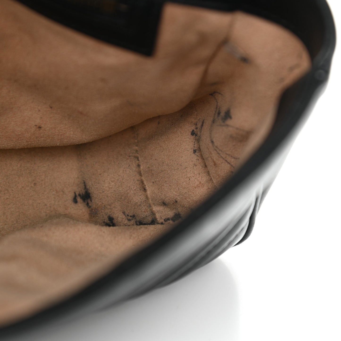 Calfskin Matelasse Small GG Marmont Shoulder Bag Black