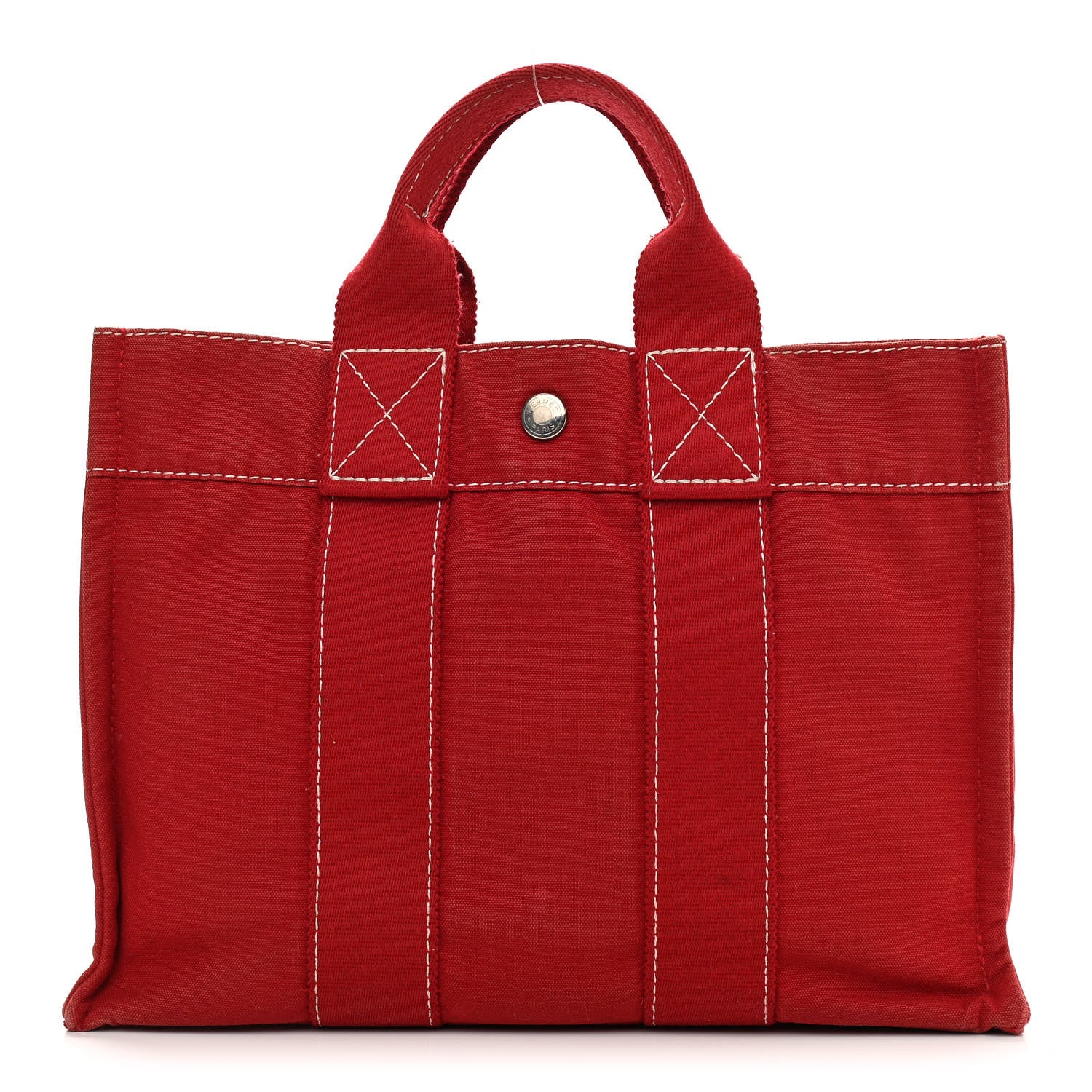 Hermes Canvas Fourre Tout PM Red 1 of 13