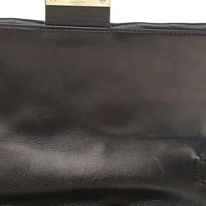 Valentino Garavani Lambskin VLTN Print Candystud Top Handle Bag Black 12 of 12
