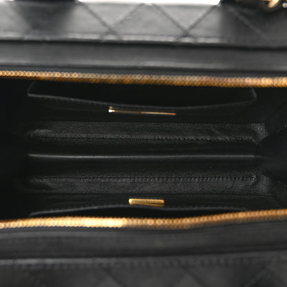 Chanel Calfskin Quilted Studded Square Vanity Case Black 5 of 10
