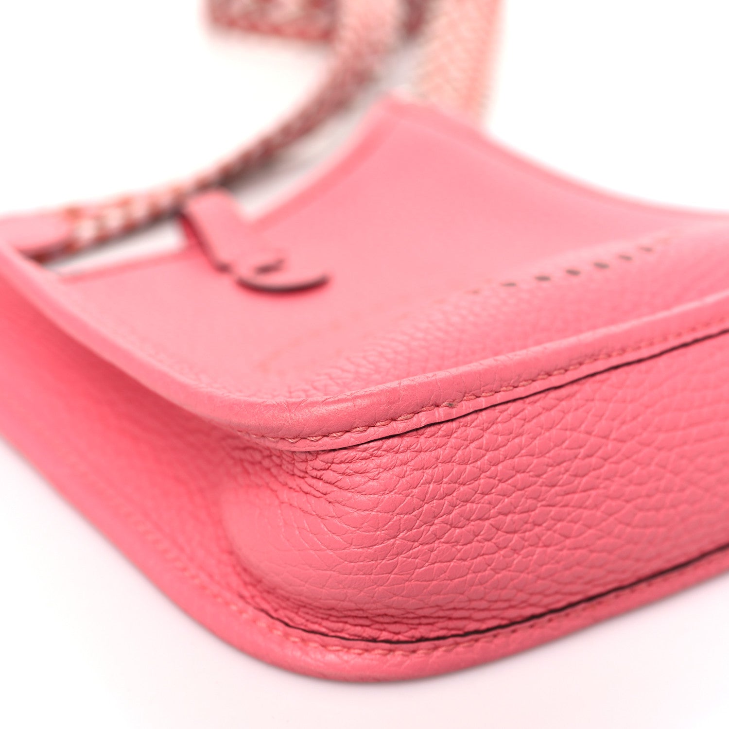 Hermes Taurillon Clemence Allegro Evelyne TPM Rose Azalee Rose Confetti 9 of 10
