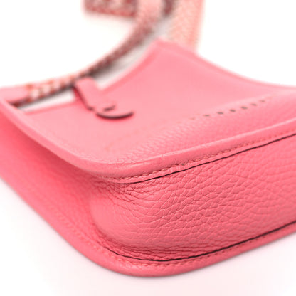 Hermes Taurillon Clemence Allegro Evelyne TPM Rose Azalee Rose Confetti 9 of 10