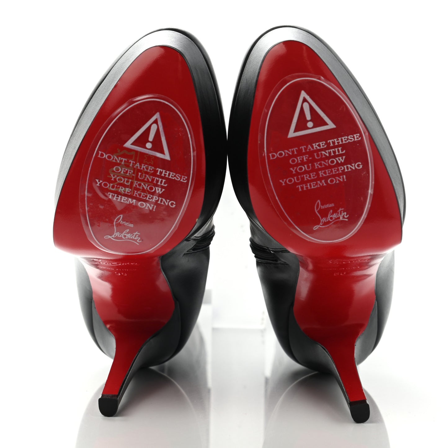 Calfskin Bianca Botta 140 Knee Boots 36 Black