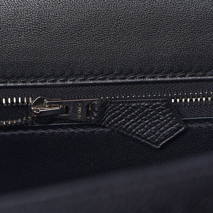Hermes Epsom Enamel Constance 24 Black Bleu Saint Cyr 17 of 27