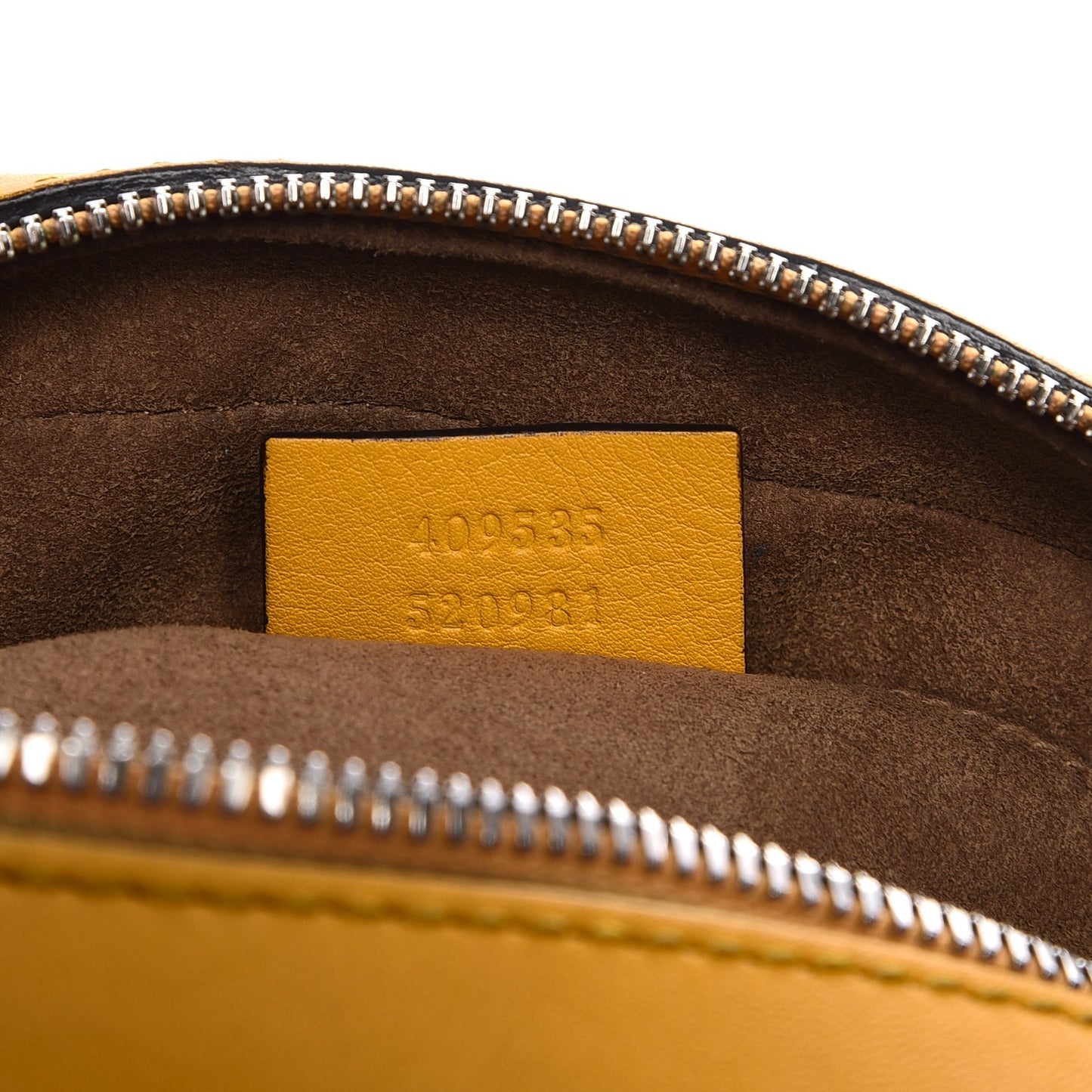 GG Supreme Monogram Arabesque Mini Chain Shoulder Bag Beige Yellow