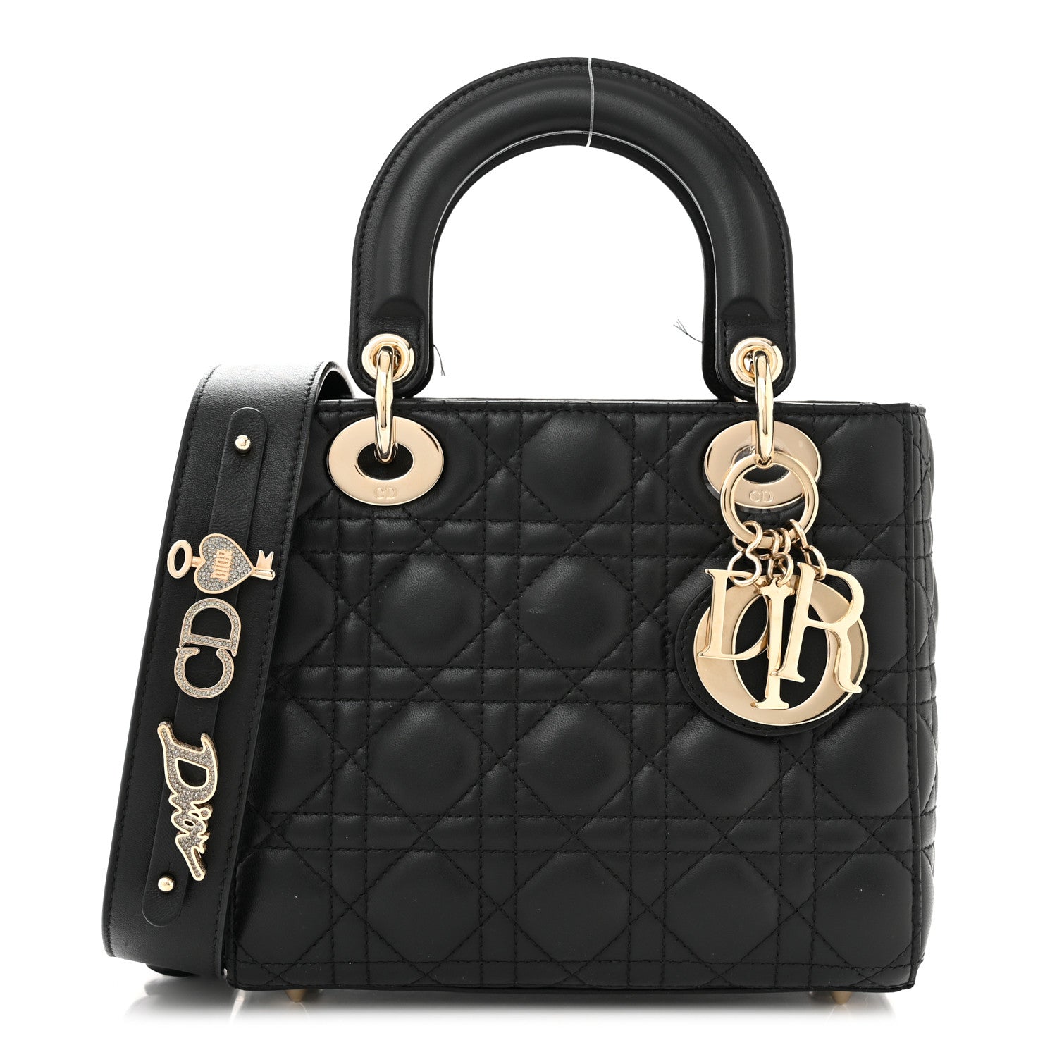 Christian Dior Lambskin Cannage Small My ABCDior Lady Dior Black 1 of 13