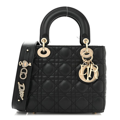 Christian Dior Lambskin Cannage Small My ABCDior Lady Dior Black 1 of 13