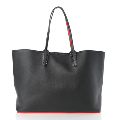Christian Louboutin Calfskin Spikes East West Cabata Tote Black 3 of 11