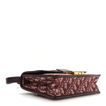 Christian Dior Oblique 30 Montaigne Flap Bag Burgundy 4 of 10