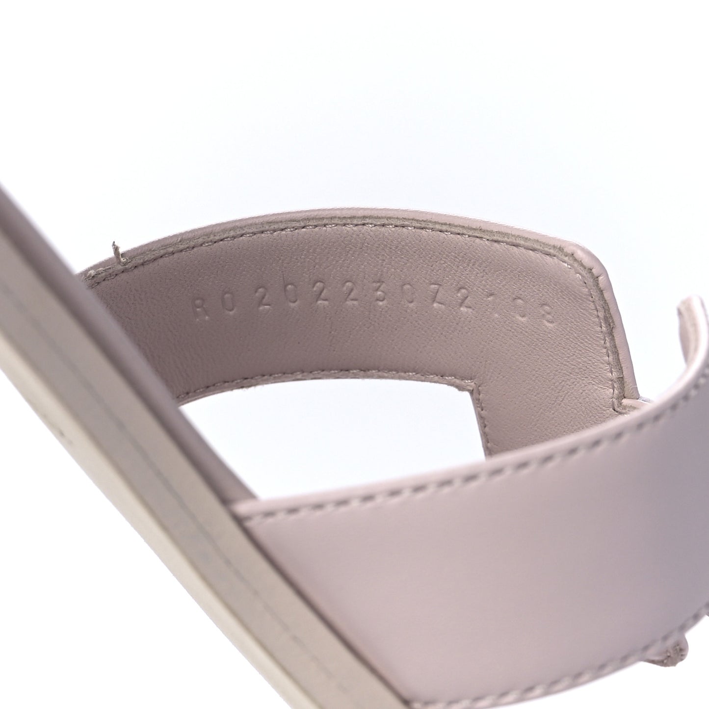 Box Calfskin Oran Sandals 40 Rose Pale