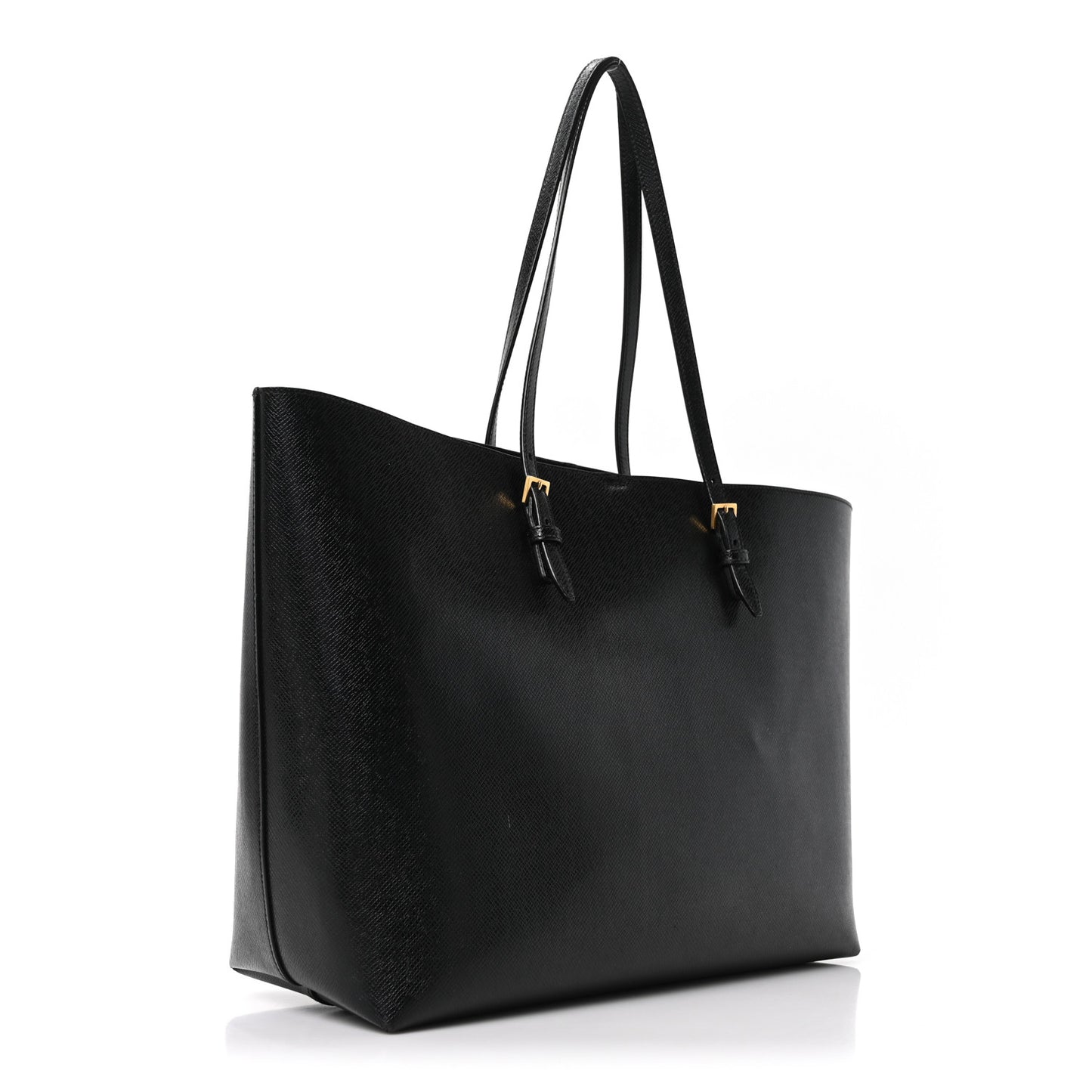 Calfskin Large Shopping Tote Black